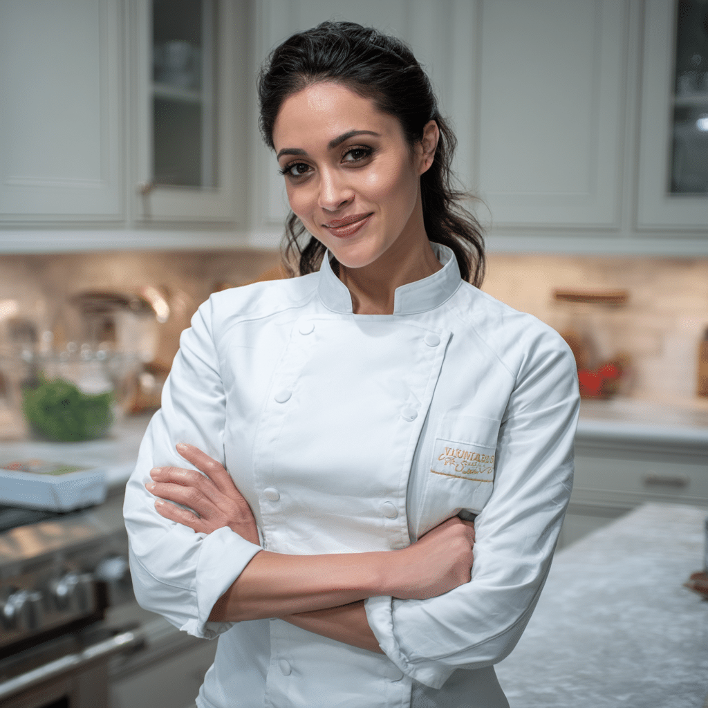 Chef Ivana smiling in her kitchen in New York City